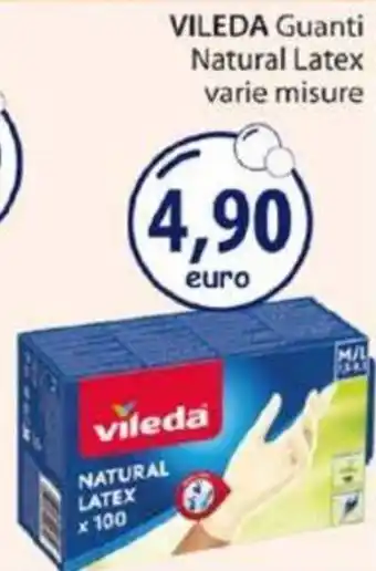 Acqua & Sapone VILEDA Guanti Natural Latex varie misure offerta
