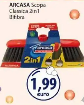 Acqua & Sapone ARCASA Scopa Classica 2in1 Bifibra offerta