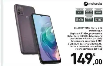 Conad Motorola Smartphone Moto G10 offerta