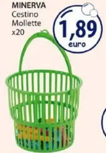 Acqua & Sapone MINERVA Cestino Mollette x20 offerta