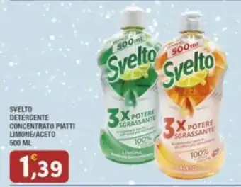 Maury's SVELTO DETERGENTE CONCENTRATO PIATTI LIMONE/ACETO 500ml offerta