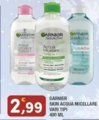 Maury's GARNIER SKIN ACQUA MICELLARE VARI TIPI 400 ML offerta