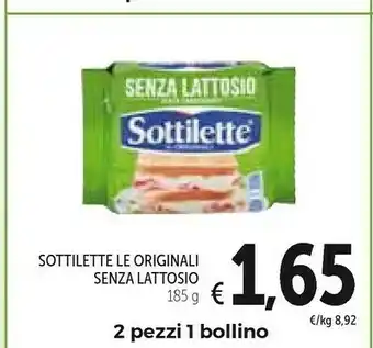Conad Mondelez Sottilette Le Originali Senza Lattosio 185 G offerta