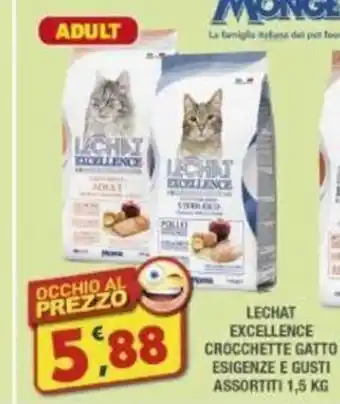 LECHAT EXCELLENCE CROCCHETTE GATTO ESIGENZE E GUSTI ASSORTITI 1,5 KG