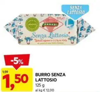 DPiù BURRO SENZA LATTOSIO 125 g offerta