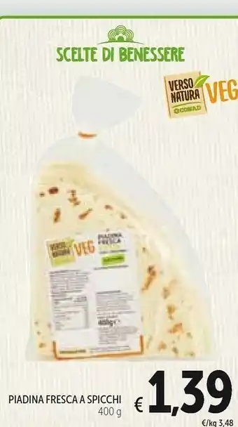 Conad Conad Piadina Frescha A Spicchi Verso Natura Veg offerta