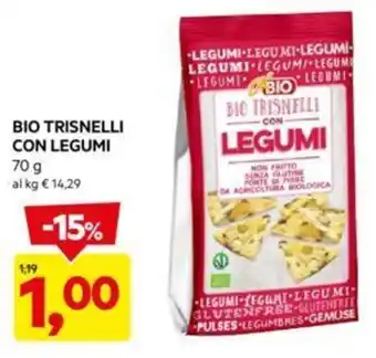 DPiù BIO TRISNELLI CON LEGUMI 70 g offerta