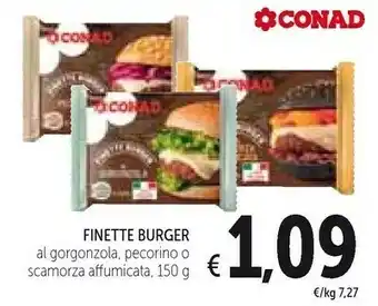 Conad Finette Burger offerta