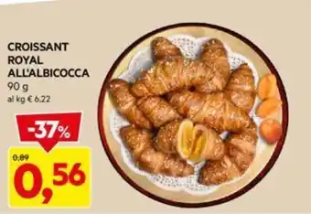 DPiù CROISSANT ROYAL ALL'ALBICOCCA 90 g offerta