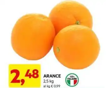 DPiù ARANCE 2,5 kg offerta