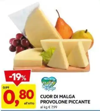 DPiù CUOR DI MALGA PROVOLONE PICCANTE offerta