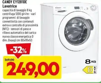 DPiù CANDY EY1281DE Lavatrice offerta
