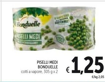 Conad Bonduelle Piselli Medi Cuore Di Raccolto Cotti Al Vapore 305 G(ml) offerta