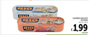 Conad Rio Mare Filetti Di Sgombro Grigliati Al Naturale 120 G(ml) offerta