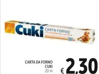 Conad Cuki Carta Da Forno offerta