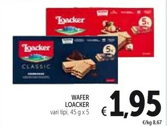 Conad Loacker Wafer offerta
