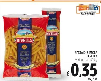Conad Divella Pasta Di Semola offerta