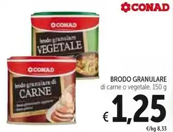 Conad Conad - Brodo Granulare Vegetale 150 G(ml) offerta