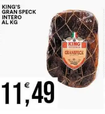 Vantaggio Cash&Carry KING'S GRAN SPECK INTERO offerta
