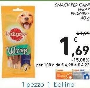 Conad Pedigree Snack Per Cani Wrap offerta