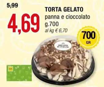 Hardis TORTA GELATO panna e cioccolato g.700 offerta