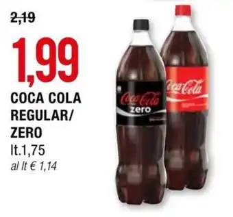 Hardis COCA COLA REGULAR/ ZERO lt. 1,75 offerta