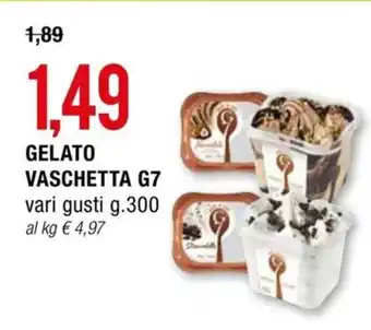 Hardis GELATO VASCHETTA G7 vari gusti g.300 offerta