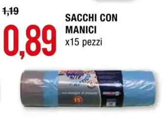 Hardis SACCHI CON MANICI x15 pezzi offerta