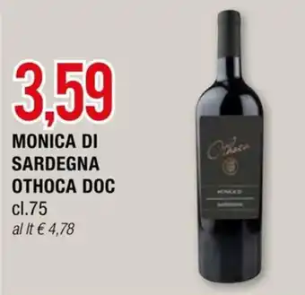 Hardis MONICA DI SARDEGNA OTHOCA DOC cl.75 offerta