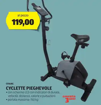 ALDI CRANE CYCLETTE PIEGHEVOLE offerta