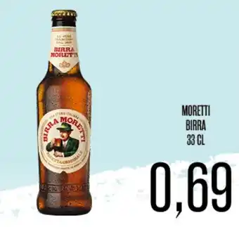 Supermercati Pasquale Prisco MORETTI BIRRA 33 CL offerta