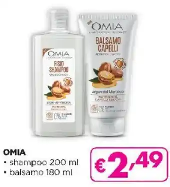 Acqua & Sapone OMIA shampoo 200 ml balsamo 180 ml offerta