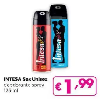 Acqua & Sapone INTESA Sex Unisex deodorante spray 125 ml offerta