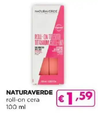 Acqua & Sapone NATURAVERDE roll-on cera 100 ml offerta