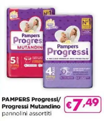 Acqua & Sapone PAMPERS Progressi/ Progressi Mutandino pannolini assortiti offerta