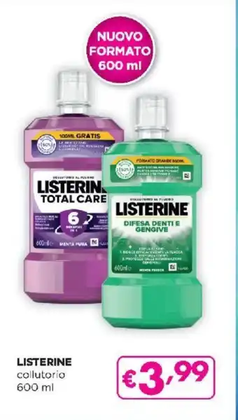 Acqua & Sapone LISTERINE collutorio 600 ml offerta