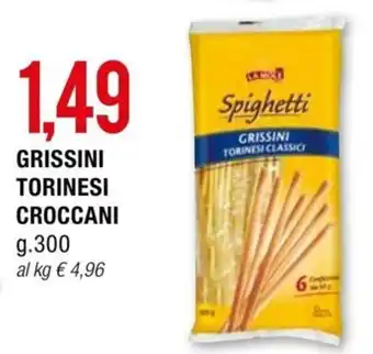 GRISSINI TORINESI CROCCANI g. 300