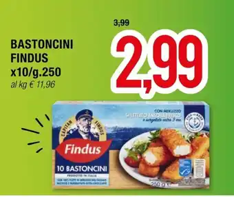 Hardis BASTONCINI FINDUS x10/g.250 offerta