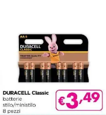 Acqua & Sapone DURACELL Classic batterie stilo/ministilo 8 pezzi offerta