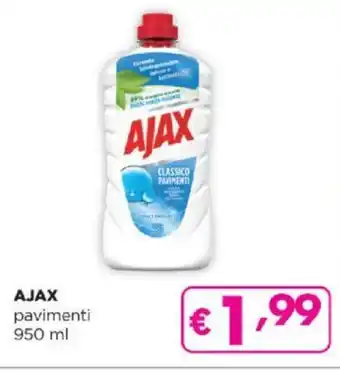 Acqua & Sapone AJAX pavimenti 950 ml offerta