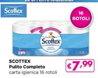 Acqua & Sapone SCOTTEX Pulito Completo carta igienica 16 rotoli offerta