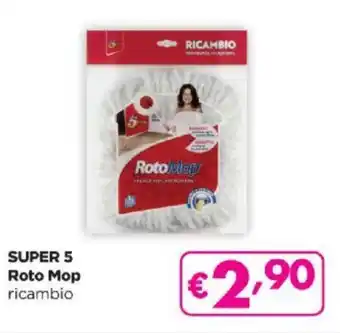 Acqua & Sapone SUPER 5 Roto Mop ricambio offerta