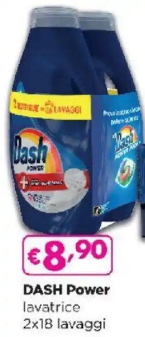 Acqua & Sapone DASH Power lavatrice 2x18 lavaggi offerta