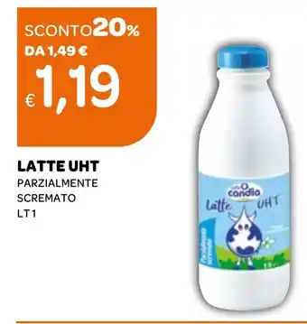 Ekom LATTE UHT PARZIALMENTE SCREMATO LT1 offerta