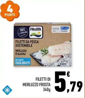 Conad FILETTI DI MERLUZZO FROSTA 340g offerta