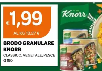 BRODO GRANULARE KNORR CLASSICO, VEGETALE, PESCE G 150