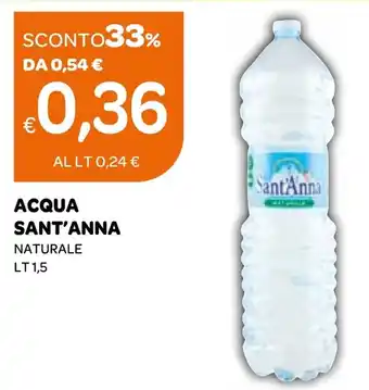 Ekom ACQUA SANT'ANNA NATURALE Lt 1,5 offerta