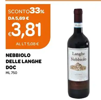 Ekom NEBBIOLO DELLE LANGHE DOC ml 750 offerta