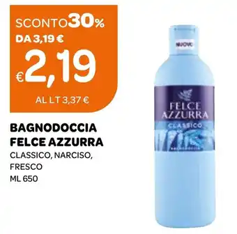 Ekom BAGNODOCCIA FELCE AZZURRA CLASSICO, NARCISO, FRESCO ml 650 offerta