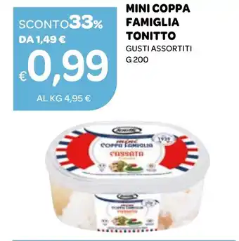 Ekom MINI COPPA FAMIGLIA TONITTO GUSTI ASSORTITI G 200 offerta